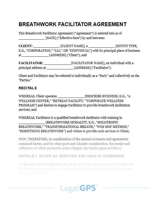 Breathwork Facilitator Agreement IMAGE